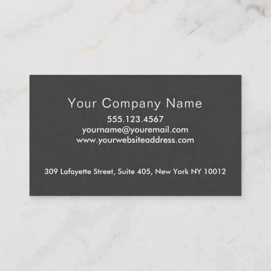 露出したギアの外観 名刺 (裏面)