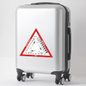 露出三角形 シール (スーツケース)
