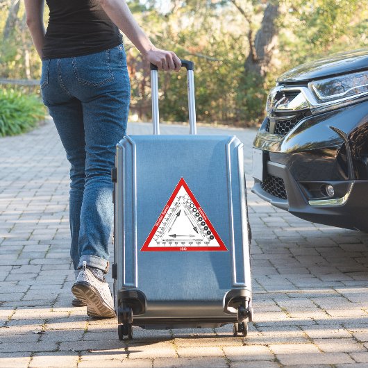 露出三角形 シール (スーツケースインサイチュ)