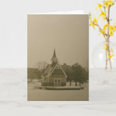 "露出不足のウィリアム・ベリー・ハウス" クリスマスカード カード (黄色い花)