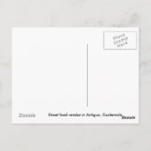 露店商人の郵便はがき ポストカード (裏面)