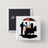 露店商人 缶バッジ (正面&裏面)