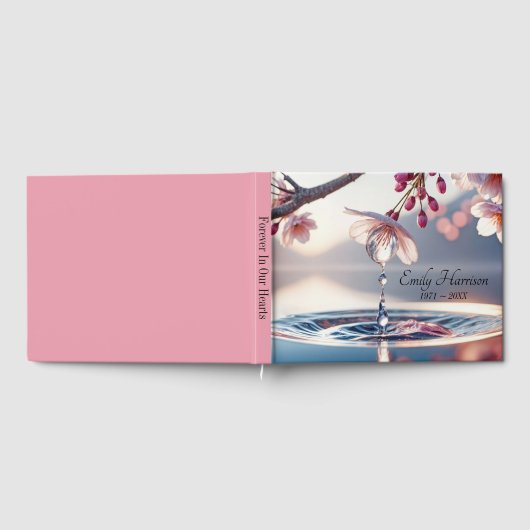 露滴の桜の枝 ゲストブック (全面)