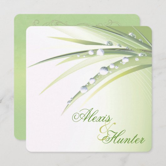 露結婚滴 招待状 (正面/裏面)