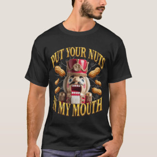 露骨なクリスマスのセクシャルなほのめかし クルミ割り人形 レトロ Tシャツ