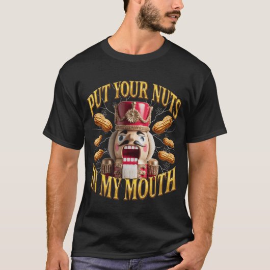 露骨なクリスマスのセクシャルなほのめかし クルミ割り人形 レトロ Tシャツ (正面)