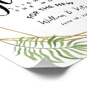 青々とした葉は愛を輝かせ結婚る ポスター (角)