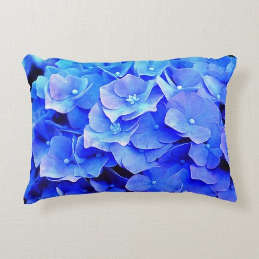 青あじさいアクセント枕 アクセントクッション (正面)