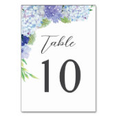 青あじさいウェディングレセプションテーブル番号 テーブルナンバー (裏面)