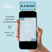 青あじさいカードギフトシャワー看板ポスター ポスター