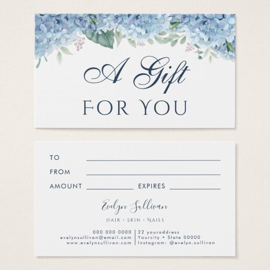 青あじさいギフトカード