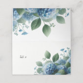 青あじさいテーブルシーティングナンバ座席表 プレイスカード (外部開封)