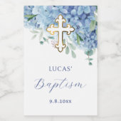 青あじさいバプテスマ ワインラベル (シングルラベル)