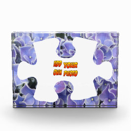 青あじさいパズルピース顧客。フォトブロック フォトブロック