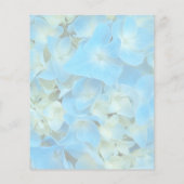 青あじさいフランスのフローラ文房具紙 (裏面)