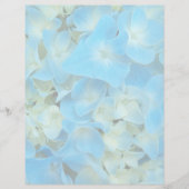 青あじさいフランスのフローラ文房具紙 (正面)