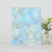 青あじさいフランスのフローラ文房具紙 (スタンド正面)