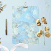 青あじさいフランスのフローラ文房具紙