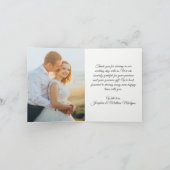 青あじさいフローラ結婚の写真の内側 サンキューカード (内部)