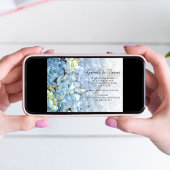 青あじさいフローラ結婚式の日付を保存 セーブザデート