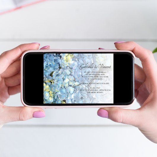 青あじさいフローラ結婚式の日付を保存 セーブザデート