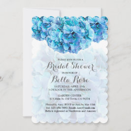 青あじさいブライダルシャワー招待状あじさい3 招待状