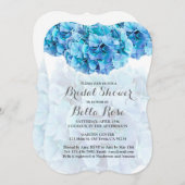 青あじさいブライダルシャワー招待状あじさい3 招待状 (正面/裏面)