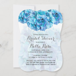 青あじさいブライダルシャワー招待状あじさい3 招待状