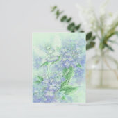 青あじさいポストカード ポストカード (スタンド正面)