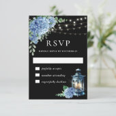 青あじさいランタンブラックボホ結婚ズ 出欠カード (スタンド正面)