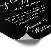 青あじさいランタン結婚プラグ抜き式 ポスター (角)