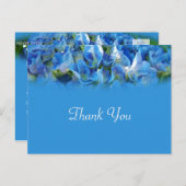 青あじさい感謝してい花 ポストカード (正面/裏面)