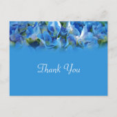 青あじさい感謝してい花 ポストカード (正面)