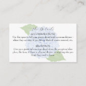 青あじさい水の色結婚の詳細 エンクロージャーカード (正面)