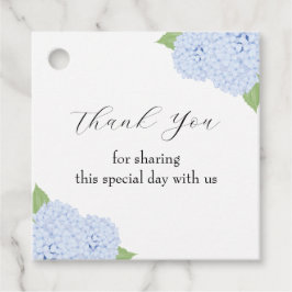 青あじさい水の色結婚の フェイバータグ