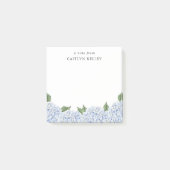 青あじさい水の色縁ど小さなカスタム ポストイット (正面)