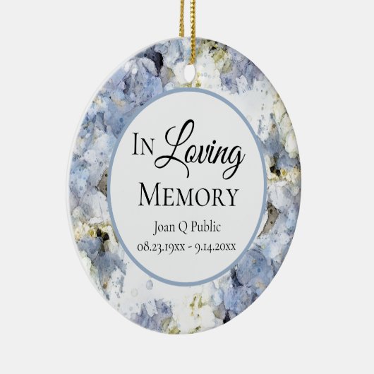 青あじさい水彩記念キープサケ セラミックオーナメント (右)