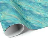 青あじさい波状テクスチャ ラッピングペーパー (ロールコーナー)