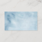 青あじさい男の子ベビーシャワーおむつラッフルカード エンクロージャーカード (裏面)