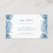 青あじさい白ラベル名刺 名刺 (裏面)