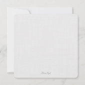 青あじさい結婚のお知らせフォトカード 案内状 (裏面)