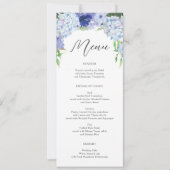 青あじさい結婚のブライダルシャワー 招待状 (正面)