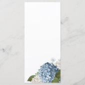 青あじさい結婚のメニュー メニュー (裏面)