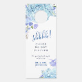 青あじさい結婚の歓迎は邪魔しない ドアノブサイン (正面)