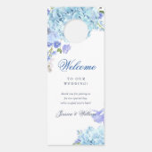 青あじさい結婚の歓迎は邪魔しない ドアノブサイン (裏面)