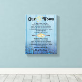 青あじさい結婚の誓いキャンバス キャンバスプリント (インサイチュ (ウッドフロア))