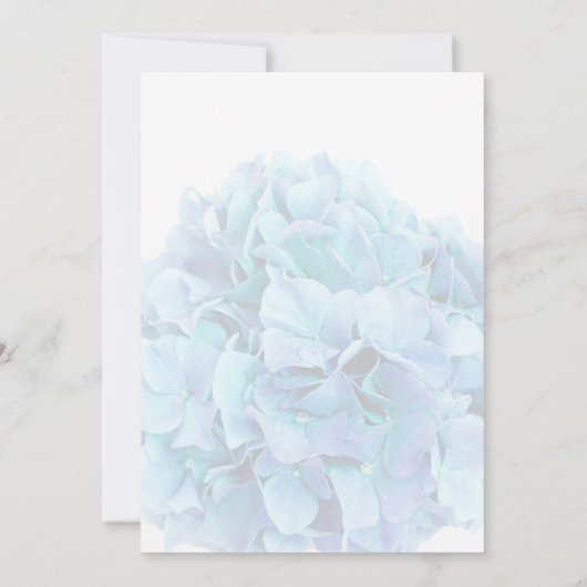 青あじさい結婚式招待状あじさい3 招待状 (裏面)