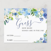 青あじさい緑の推測ゲームのカードの数 チラシ (正面)