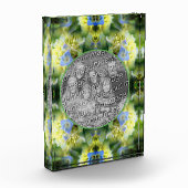 青あじさい花あなた自身を作成 フォトブロック (左)