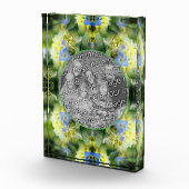 青あじさい花あなた自身を作成 フォトブロック (右)